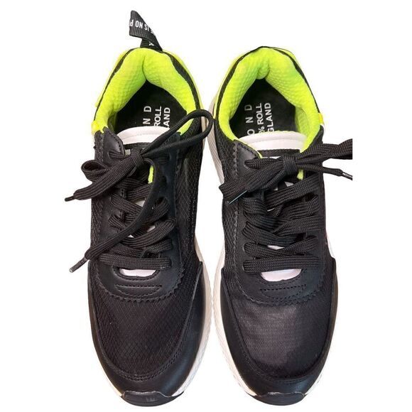 John Richmond Black & Lime Green Running Shoe Born in England NWOB Size 8 - Picture 3 of 9